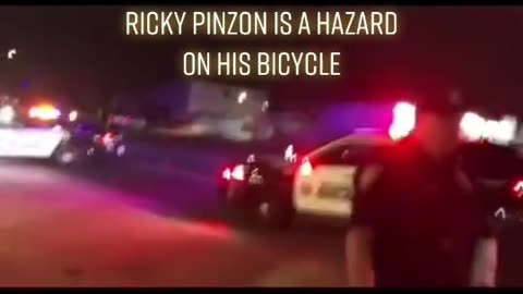 copwatch weirdo ricky pinzon rides bikey through felony stop