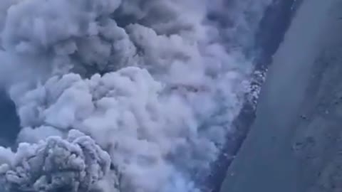 Stromboli volcano eruption