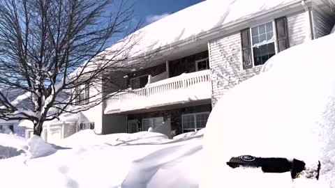 New York state residents dig out after heavy snowstorm