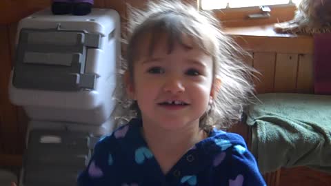 3 year old girl sings You are my sunshine