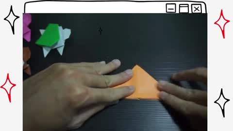 Cara membuat origami kura kura