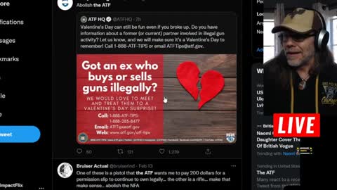 NOT JOKING! ATF JUST TWEETED THIS! SWAT YOUR EX FOR VALENTINES DAY??