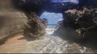 Hells Gate Island, Antigua | Ocean Wave Sounds