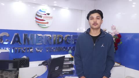 Bishal Khan Thakuri, Visa granted student Cambridge Institute of Technology