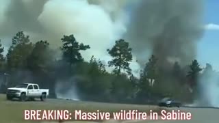 Another Wildfire in Sabine , Parish, Louisiana. People were asked to evacuate 🔥