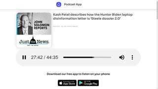 Kash Patel describes how the Hunter Biden laptop disinformation letter is Steele Dossier 2.0