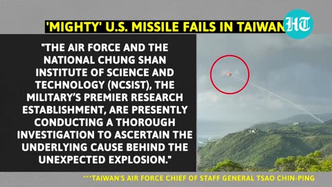 U.S. Sent Defective Missile To Taiwan- 'Mighty' MIM-104 Patriot Bursts Into Flames During Drills