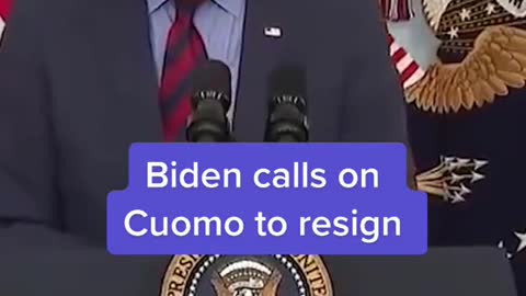 Biden calls on Cuomo to resign