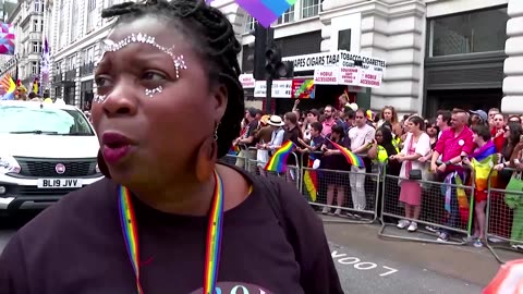 Thousands hit the streets of London to celebrate Pride