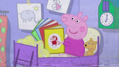 peppa pig with family