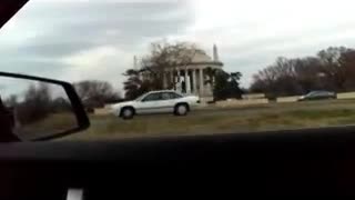 Jefferson Memorial seen from I-395, 3/15/11