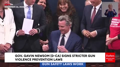 BREAKING NEWS- California Gov. Gavin Newsom Signs Major Gun Control Legislation Into Law