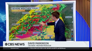 Millions of people under threat from severe weather across South