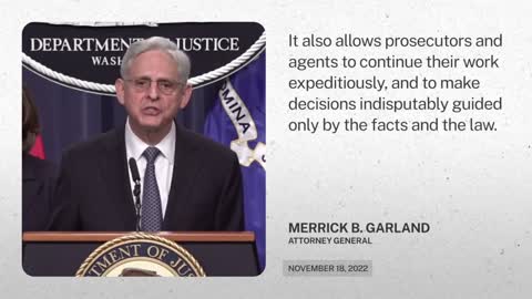 Attorney General Merrick B. Garland Announced the Appointment of a Special Counse