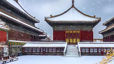 Today, the snow in the Forbidden City will not let the years go by, nor will it let you down