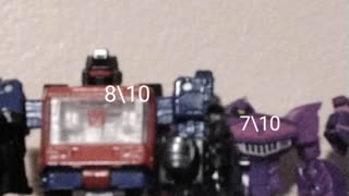 Transformers figures ranking part 1