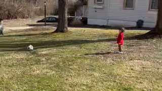 Soccer Kick Nails Kid in the Head