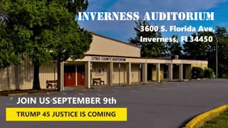 Trump 45 Justice is coming rally September 9