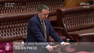 YouTube BANS Australian Parliament Speech given by Libertarian John Ruddick MLC