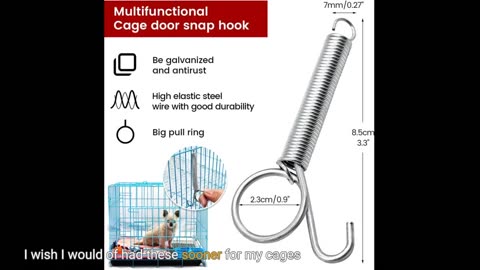 20PCS Spring Latch Hook for Cages Multifunctional Door-Overview