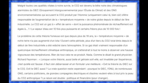 LA CHASSE AU CO2 EST OUVERTE... APRÈS LE VIRUS INTROUVABLE VOICI LE CO2 POISON !!!