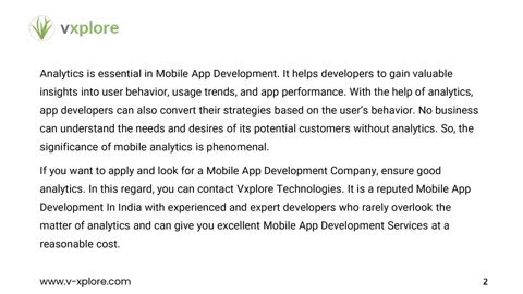 The Role Of Analytics In Mobile App Development