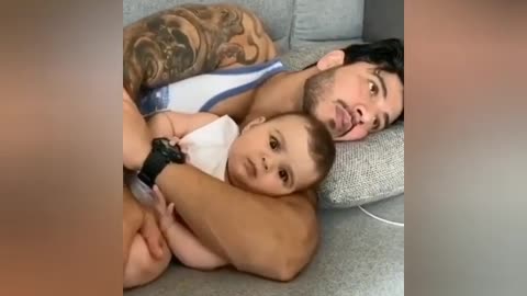 😍👨‍👦 Father and son ❤️🥰 cute baby