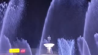 Beautiful singing fountains of Bucharest