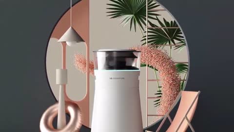 LG SIGNATURE AirPurifier - Freshness blooming in a verdant oasis (Collaboration with PeterTarka)