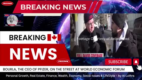 Davo's WEF Pfizer CEO on the Street at Davos, WEF Forum Get Caught!