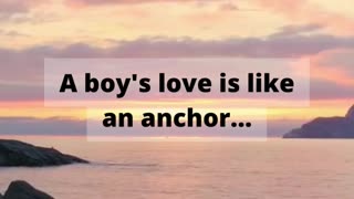 A boy's love is like an anchor...#shorts #psychology #boysfact #viral