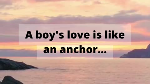 A boy's love is like an anchor...#shorts #psychology #boysfact #viral