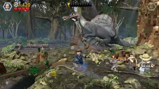 Lego Jurassic Park III Walk Thru Part 2 of 6