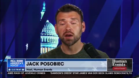 Jack Posobiec reacts to Joe Biden falling