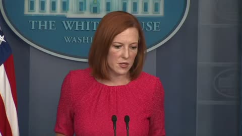 A reporter asks Psaki how Biden spent his day