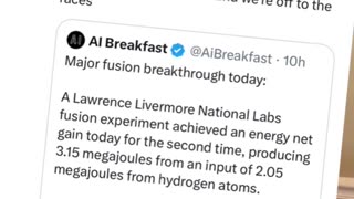Another Fusion Breakthrough