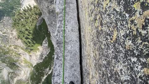 Walking the Plank on Half Dome's Thank God Ledge