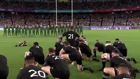 New Zealand's first Haka at Rugby World Cup 2019