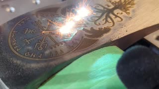 Laser Engraving a Throwing Axe