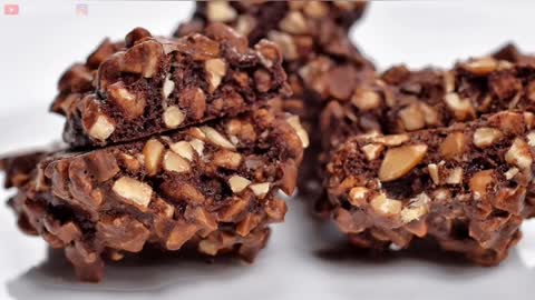 No Flour, No Chocolate, No Butter. Simple And Easy Crunchy Choco Snack..........Trending recipes