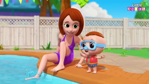 BebeJuanTV - Bebé Juan Adora Jugar en el Agua 🌊 Canciones Infantiles Little Angel Español