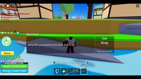 I Found An INSANE Fruit In Blox Fruits!