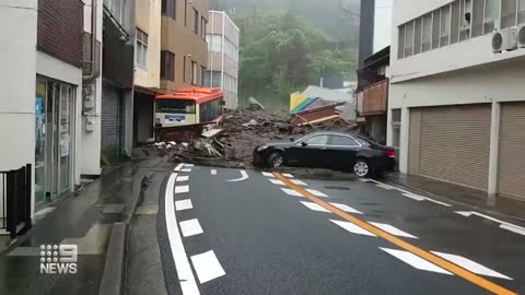 Residents missing after landslide in Japan | 9 News Australia