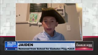 12-year-old Jaiden who was kicked out of school for wearing a Gadsden flag patch