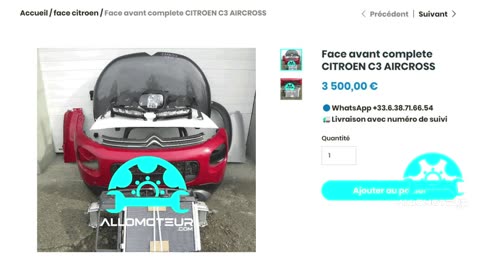 ALLOMOTEUR.COM - Face avant complete CITROEN C3 AIRCROSS