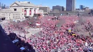 New video shows moment gunfire erupts at the Super Bowl rally in Kansas City