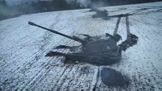 Russia Shows Off Self-Propelled Howitzers Operated By Mobilised Troops Attacking Ukrainian Positions