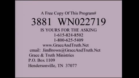 3881 Emails (Grace & Truth Ministries- Jim Brown Bible Teacher- Wednesday Night, February 27, 2019)