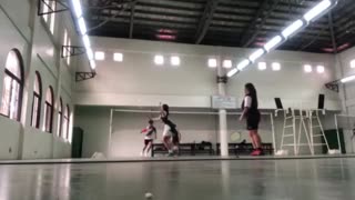 Badminton practice1