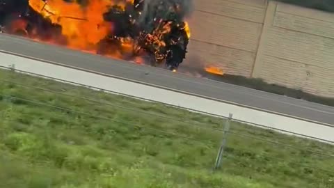 A private airplane crashes on I-75 in Naples, Florida.